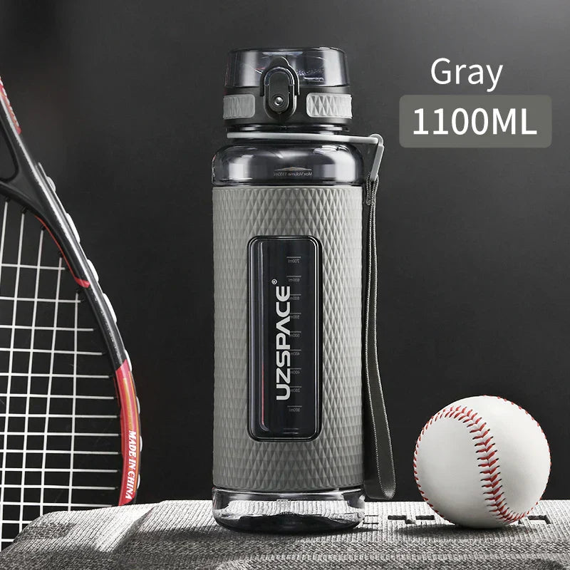 Junips | UZSPACE Sport Water Bottles, BPA-free, portable, impact-resistant, leak-proof, large capacity, fitness water kettle, Tritan plastic drinking bottle