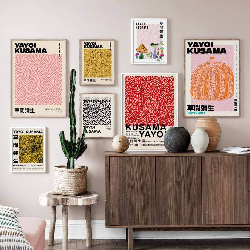 Junips | Yayoi Kusama Abstract Premium Poster