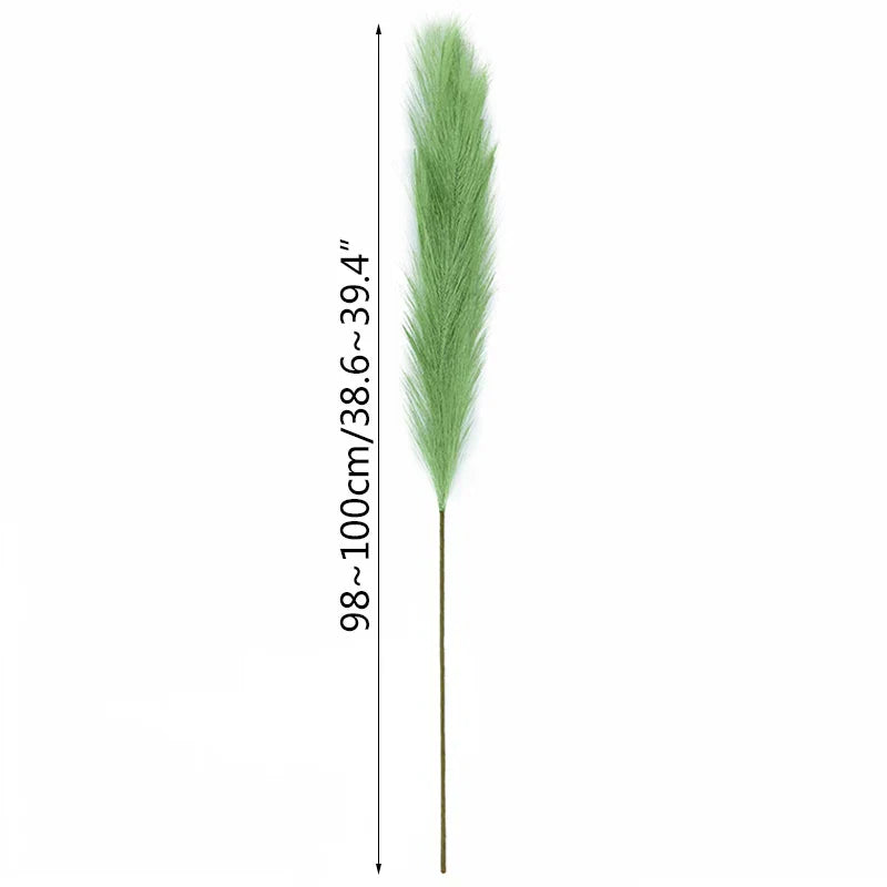Junips | 5 pieces 100 cm Artificial Pampas Grass Dried Flower Bouquet Wedding Party Decoration Home Room DIY Artificial Plants Decoration Supplies