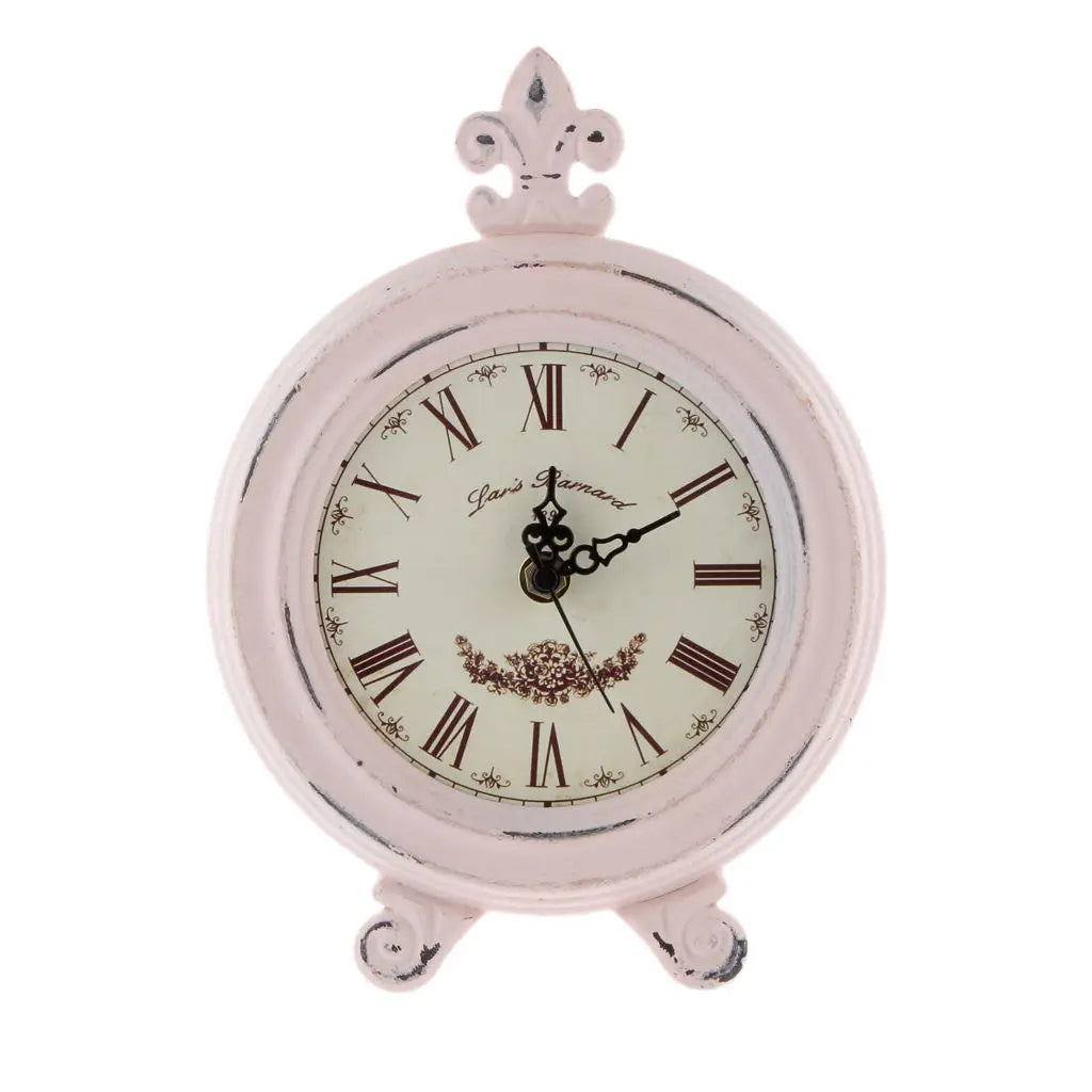Junips | Vintage Wooden Style Table Clock with Alarm