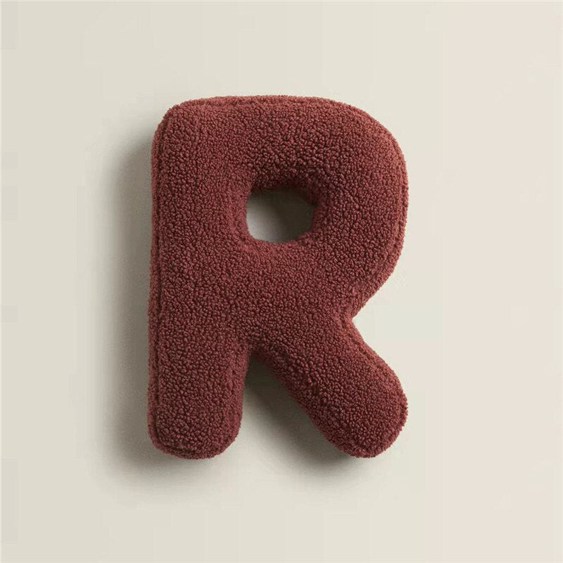 Junips | Alphabet Letter Fleece Pillow