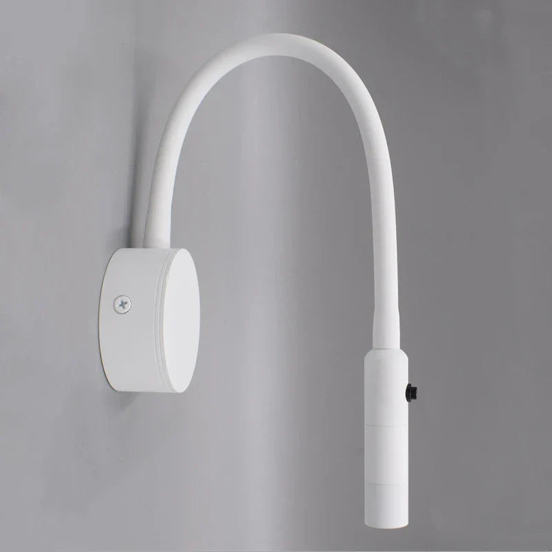 Junips | Modern Flexible LED Reading Wall Lamp with Switch for Bedroom and Study - 1W/3W