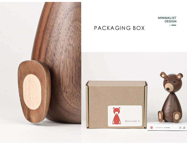 Junips | Danish Wood Brown Bear Family Ornaments