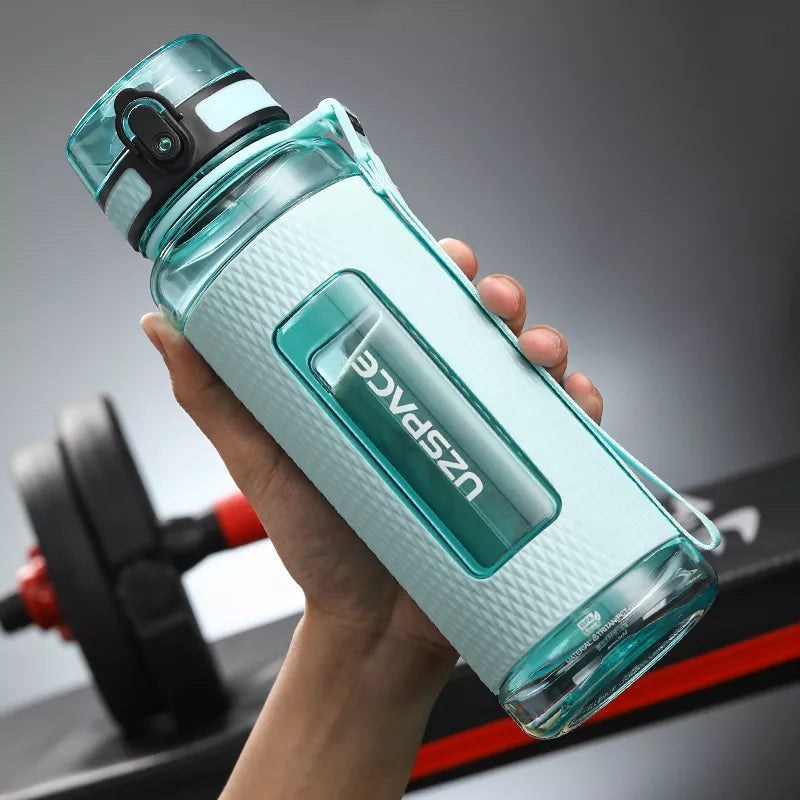 Junips | UZSPACE Sport Water Bottles, BPA-free, portable, impact-resistant, leak-proof, large capacity, fitness water kettle, Tritan plastic drinking bottle