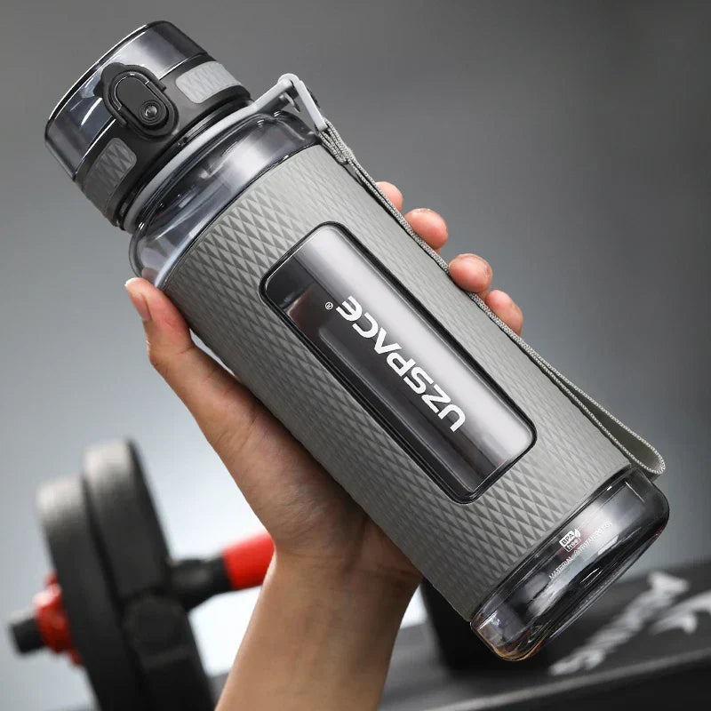 Junips | UZSPACE Sport Water Bottles, BPA-free, portable, impact-resistant, leak-proof, large capacity, fitness water kettle, Tritan plastic drinking bottle