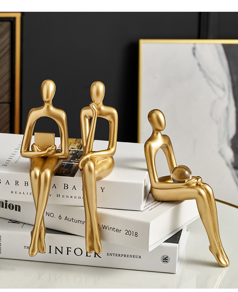 Junips | Modern Figurines Abstract Home Decor Sculpture