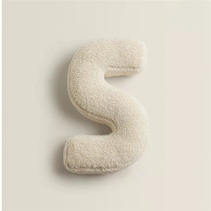 Junips | Alphabet Letter Fleece Pillow