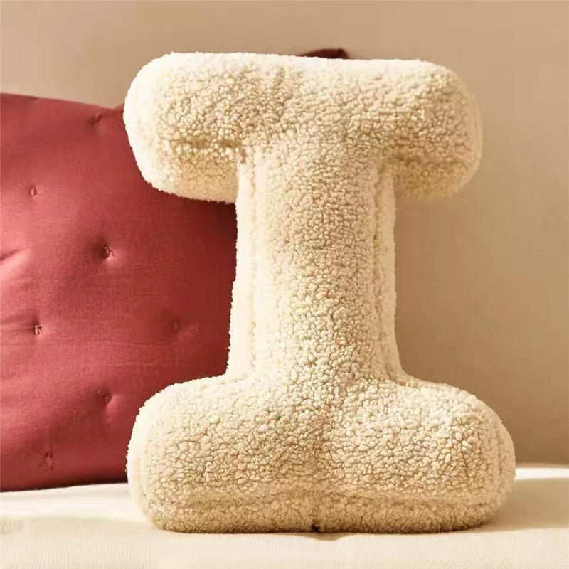Junips | Alphabet Letter Fleece Pillow