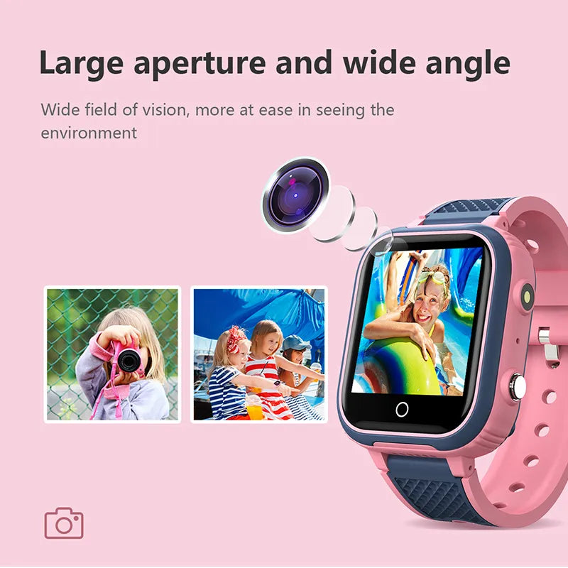 Junips | LT21 4G Kids Smartwatch with GPS, WiFi, Video Call, SOS, IP67 waterproof - Kids safety tracker and location monitoring cell phone watch
