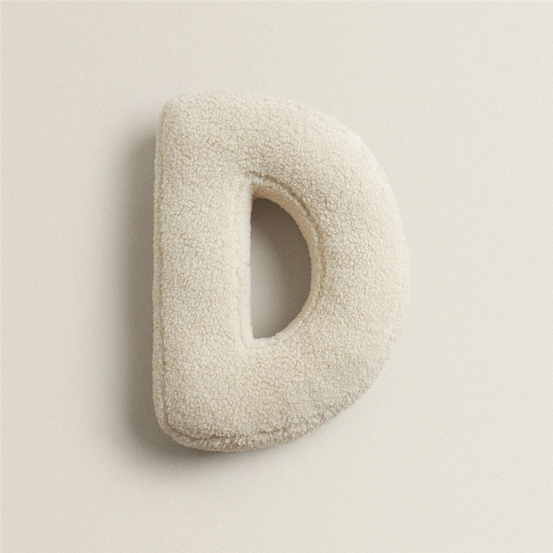 Junips | Alphabet Letter Fleece Pillow