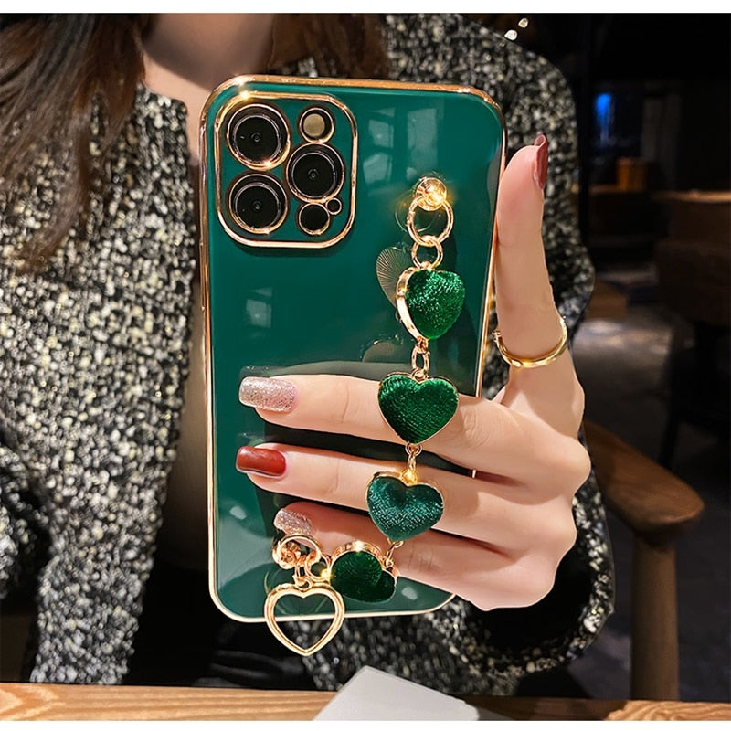 Junips | Precious Metal Heart iPhone Case