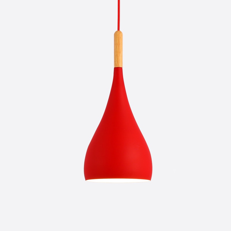 Junips | Talon - Modern Drop-Shaped Wooden Pendant Light Scandinavian Ceiling Light