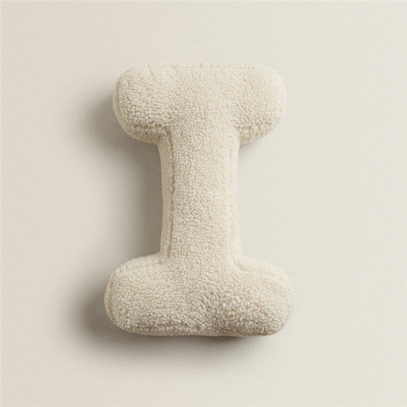Junips | Alphabet Letter Fleece Pillow