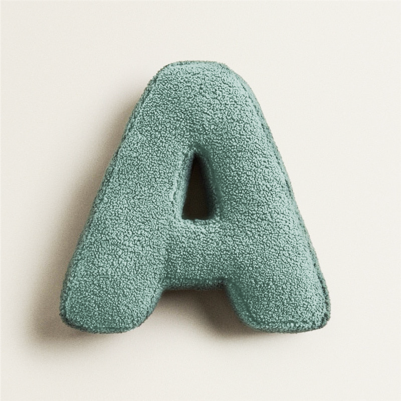 Junips | Alphabet Letter Fleece Pillow