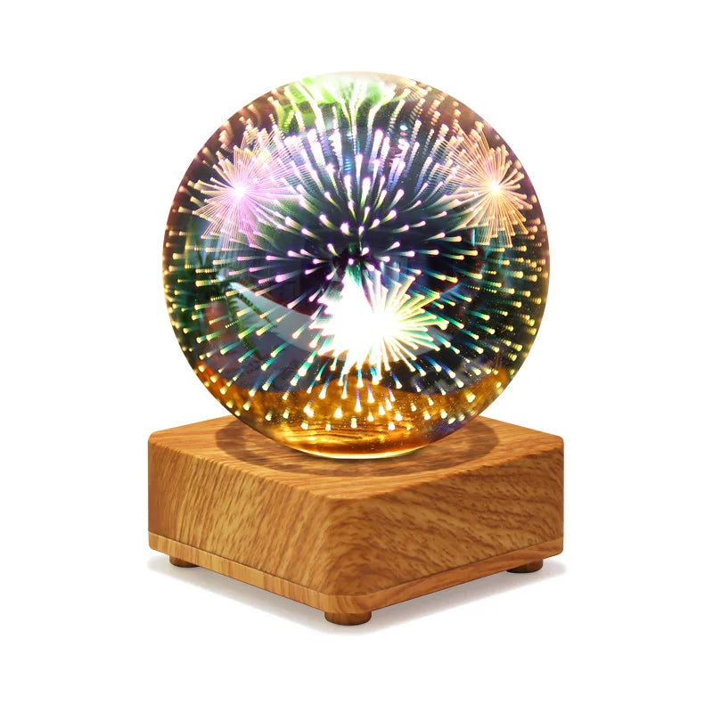 Junips | Night Light Starry Sky Star Heart Colorful Atmosphere Multiple USB Table Desk Lamp Ball Home Bedroom Decoration Christmas Gift