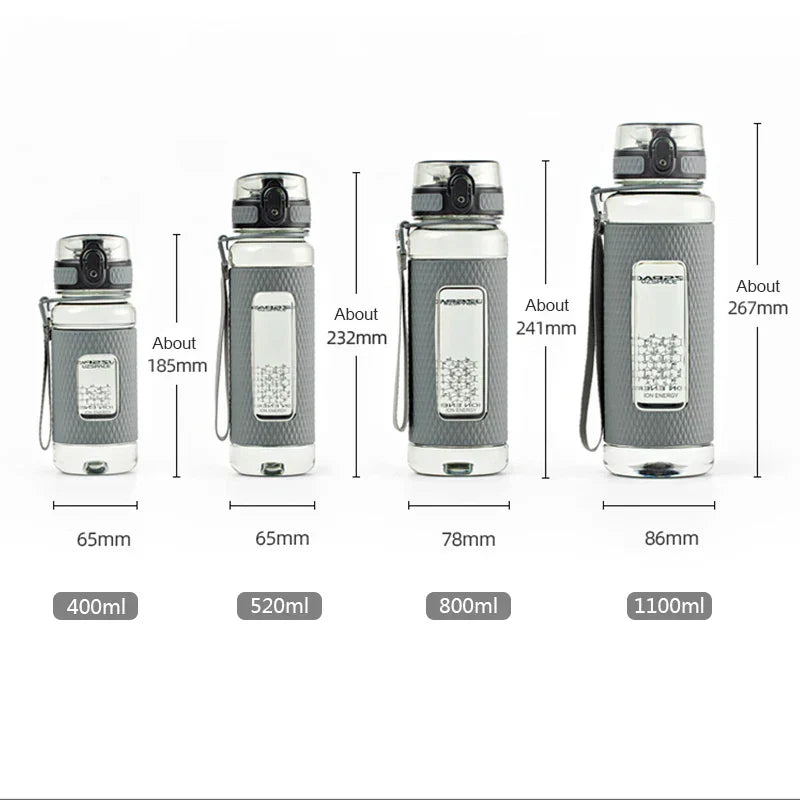 Junips | UZSPACE Sport Water Bottles, BPA-free, portable, impact-resistant, leak-proof, large capacity, fitness water kettle, Tritan plastic drinking bottle