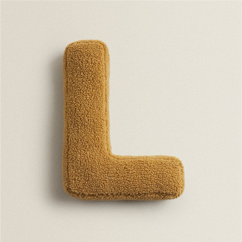 Junips | Alphabet Letter Fleece Pillow