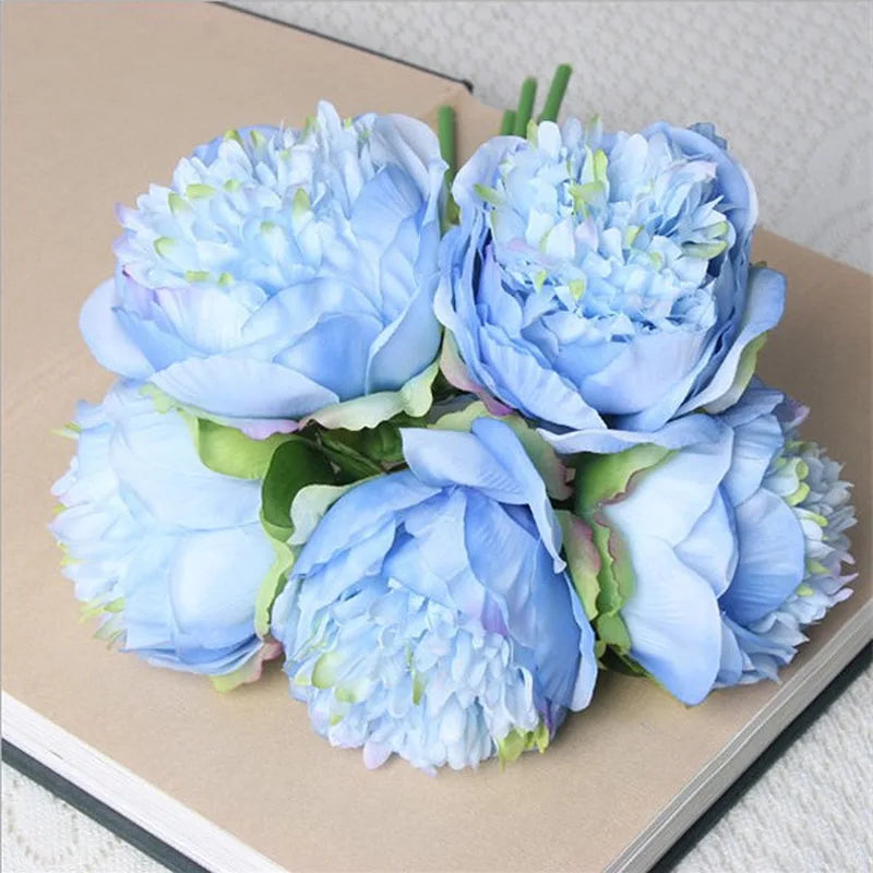 Junips | Large Peony Silk Flower Bouquet Set