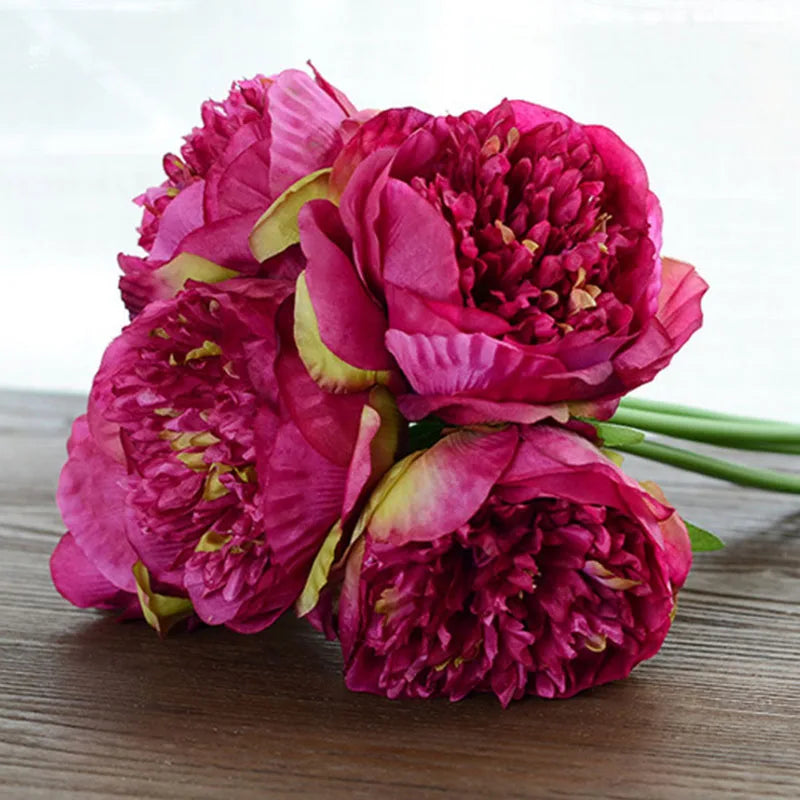 Junips | Large Peony Silk Flower Bouquet Set