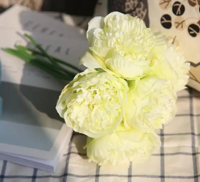 Junips | Large Peony Silk Flower Bouquet Set