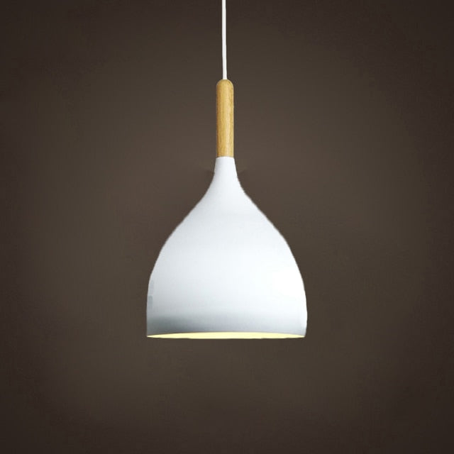 Junips | Talon - Modern Drop-Shaped Wooden Pendant Light Scandinavian Ceiling Light