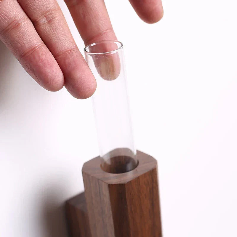 Junips | Handcrafted Solid Wood Wall Vase