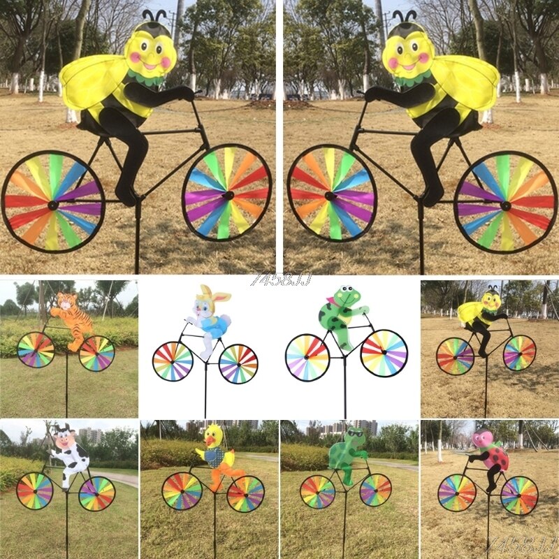 Junips | Animal Bicycle Wind Spinner: Outdoor Decoration
