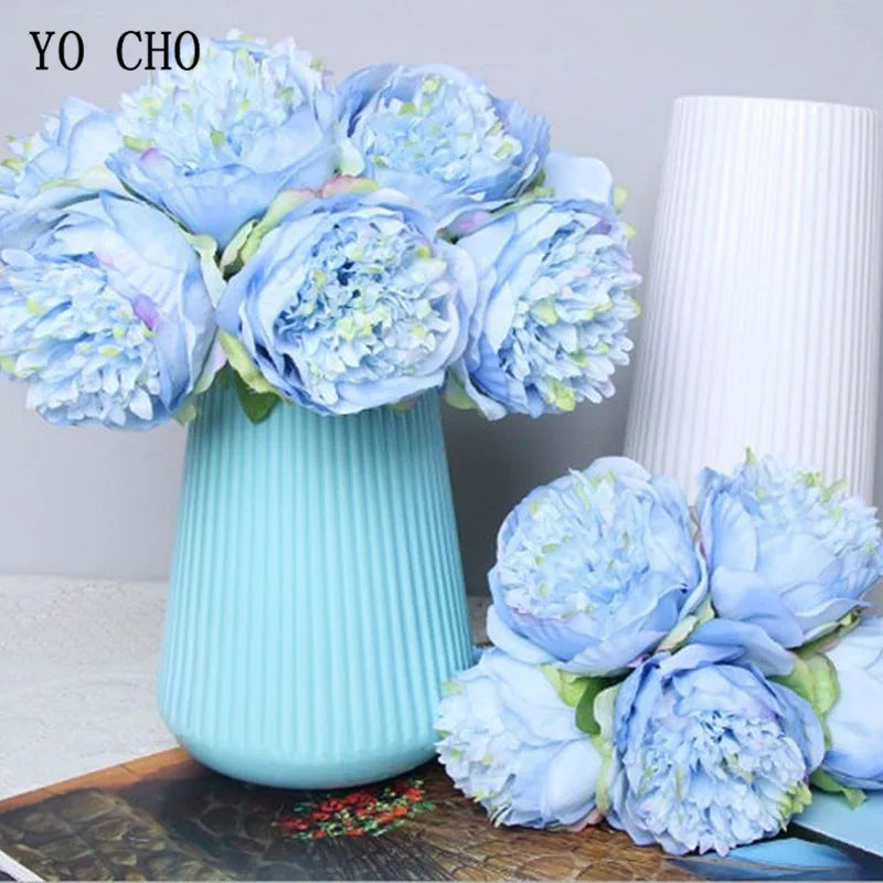 Junips | Large Peony Silk Flower Bouquet Set