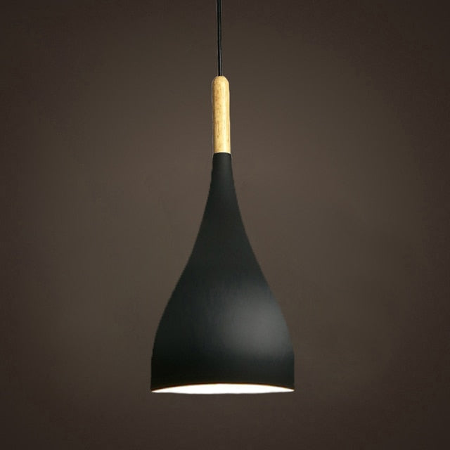 Junips | Talon - Modern Drop-Shaped Wooden Pendant Light Scandinavian Ceiling Light