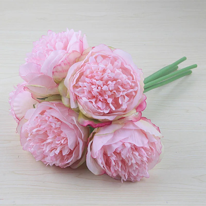 Junips | Large Peony Silk Flower Bouquet Set