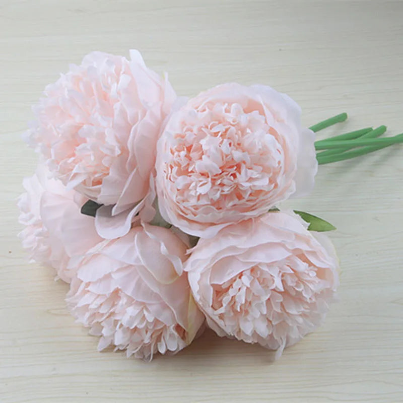Junips | Large Peony Silk Flower Bouquet Set