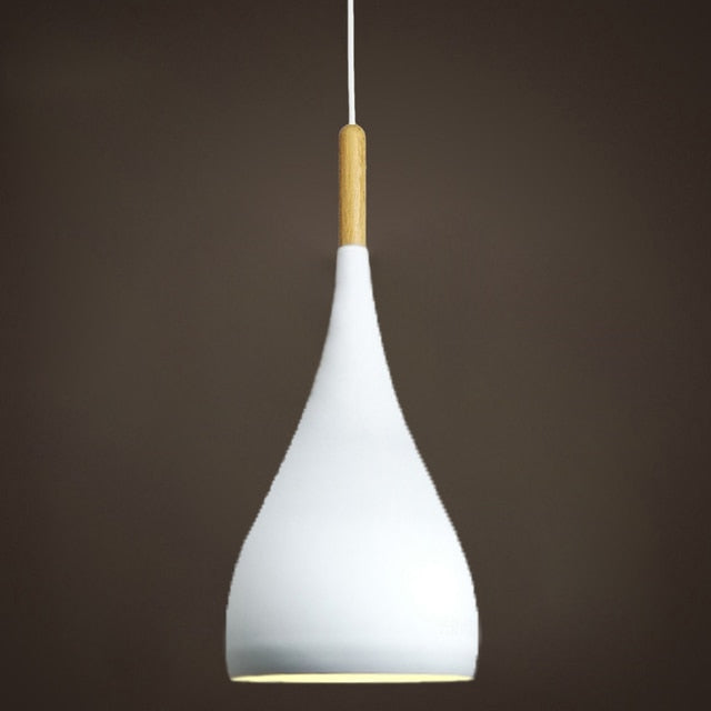 Junips | Talon - Modern Drop-Shaped Wooden Pendant Light Scandinavian Ceiling Light