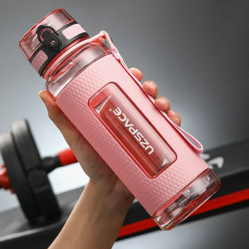 Junips | UZSPACE Sport Water Bottles, BPA-free, portable, impact-resistant, leak-proof, large capacity, fitness water kettle, Tritan plastic drinking bottle