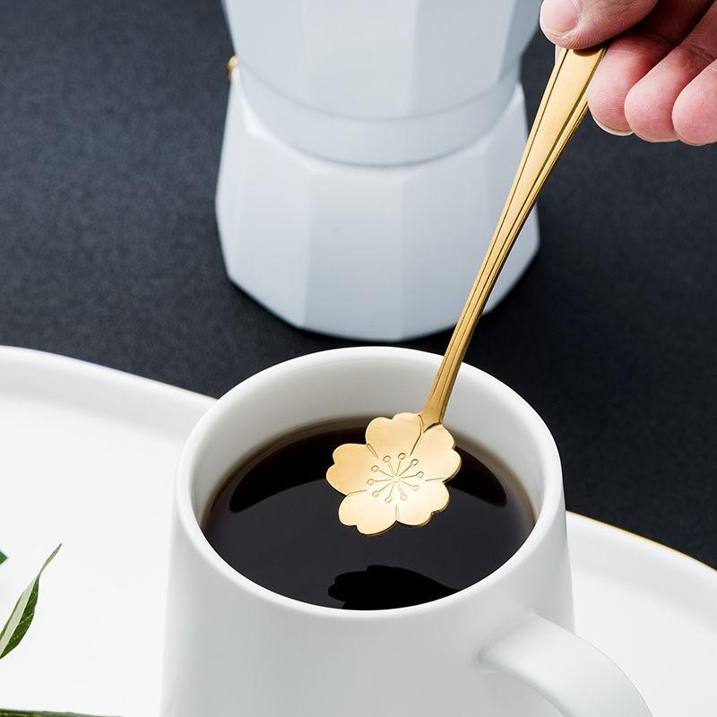 Junips | 8-piece stainless steel teaspoon set with flower design