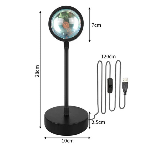 Junips | GlowDusk – Sunset Lamp with Adjustable Colors and Angles