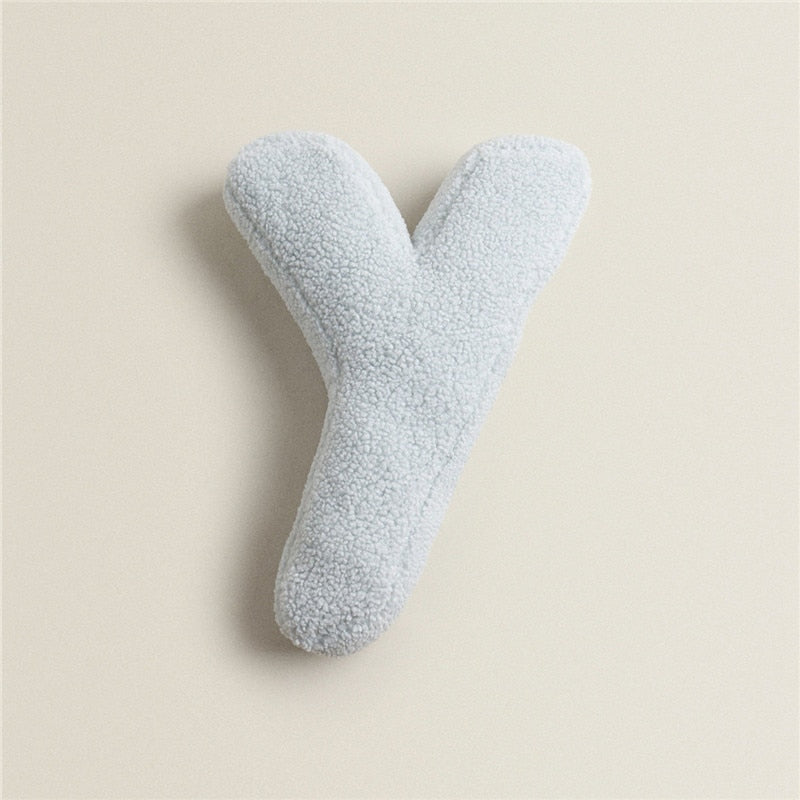 Junips | Alphabet Letter Fleece Pillow