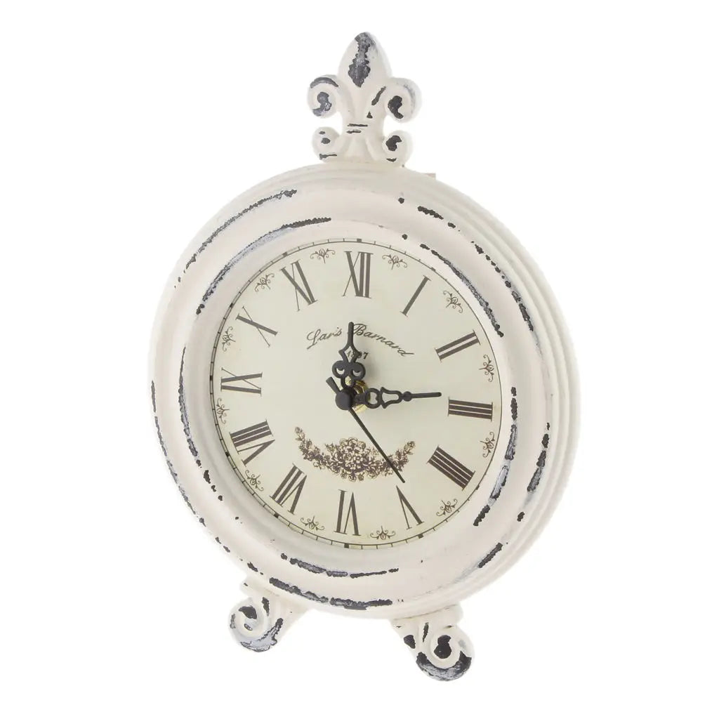 Junips | Vintage Wooden Style Table Clock with Alarm