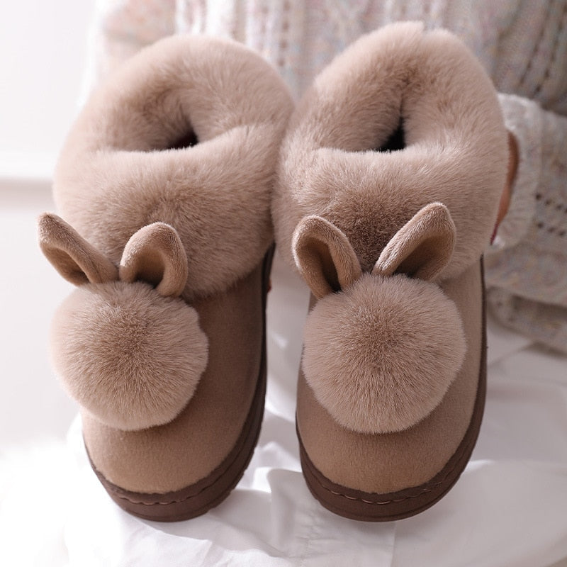 Junips | Cozy women's slippers with bunny ears