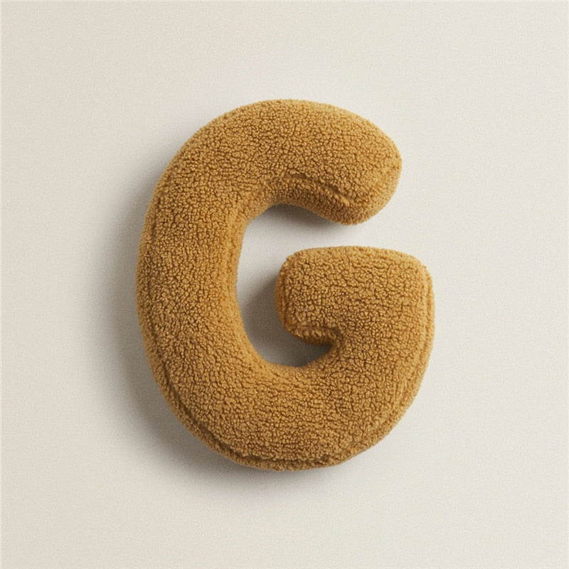 Junips | Alphabet Letter Fleece Pillow