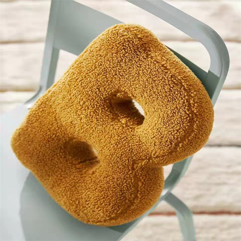 Junips | Alphabet Letter Fleece Pillow