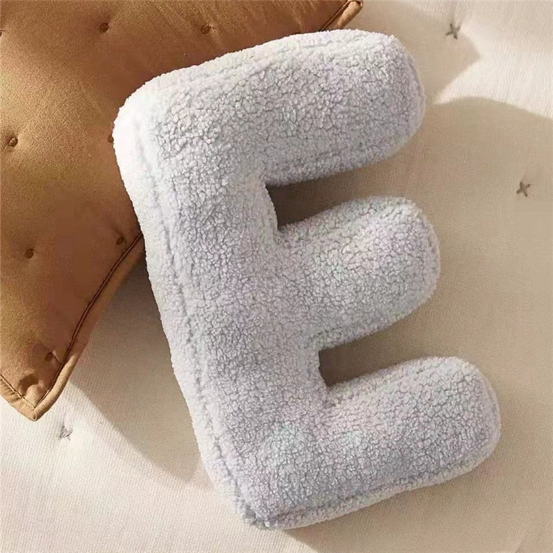 Junips | Alphabet Letter Fleece Pillow