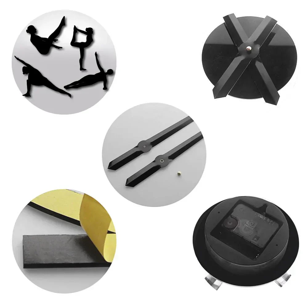 Junips | Pilates Poses DIY Wall Clock