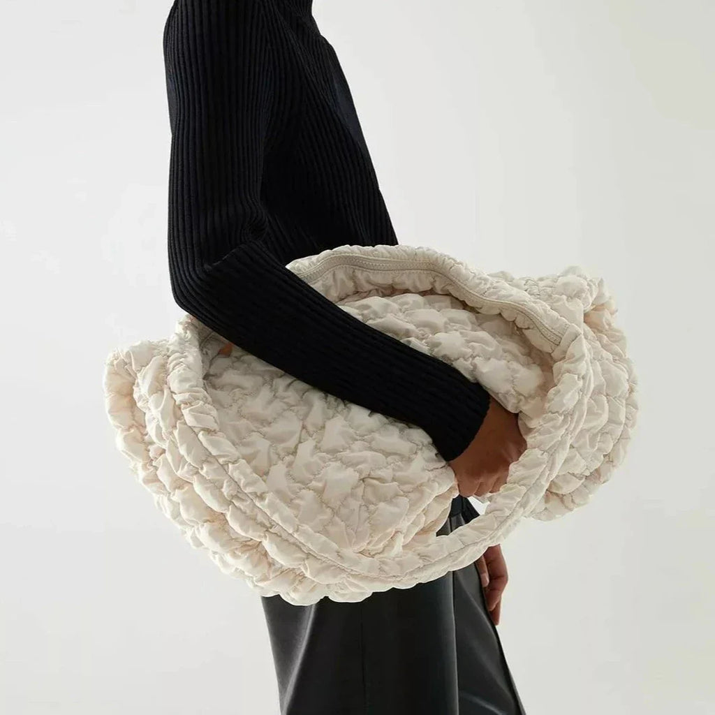 Junips | Cross Quilt X-Large Shoulder Bag