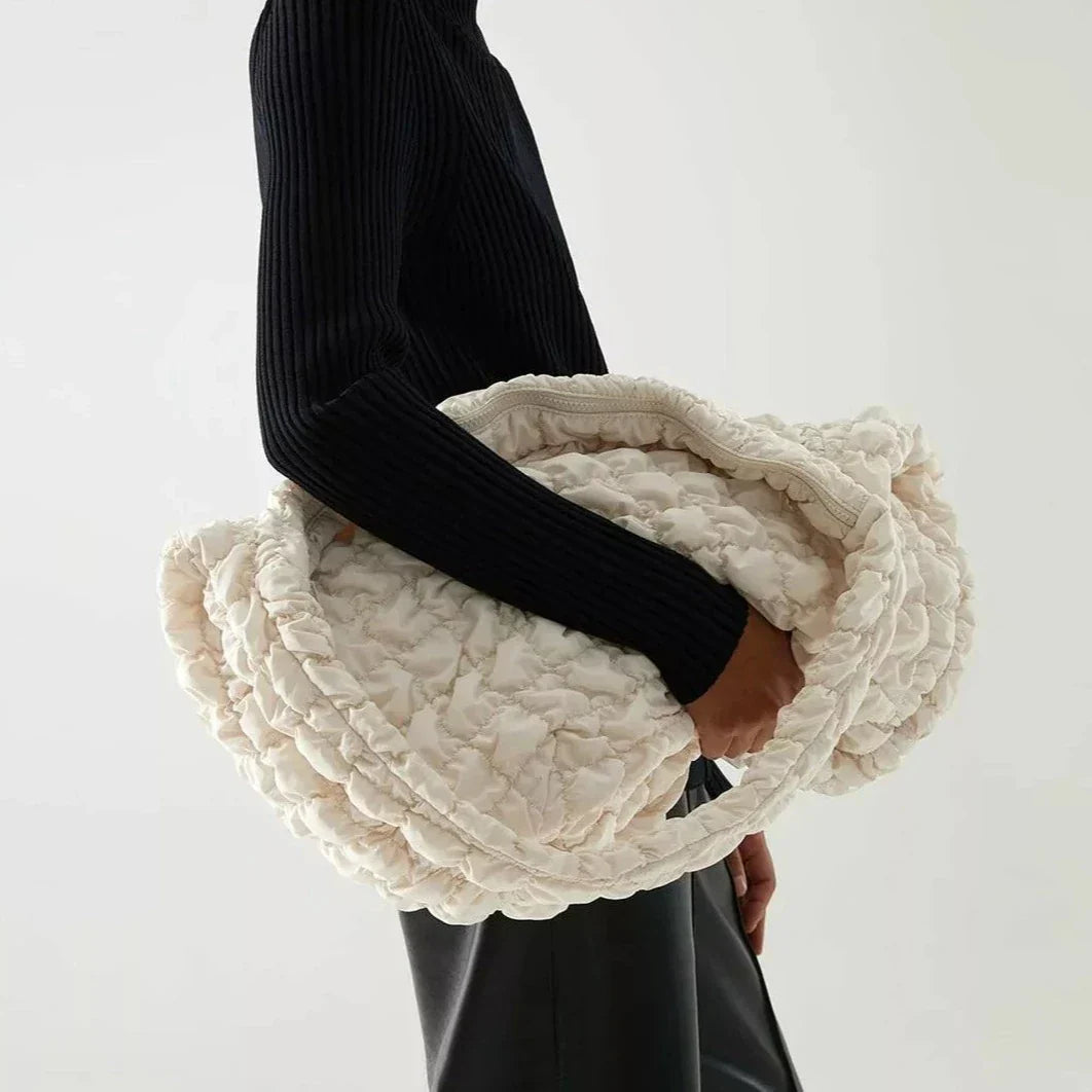 Junips | Cross Quilt X-Large Shoulder Bag