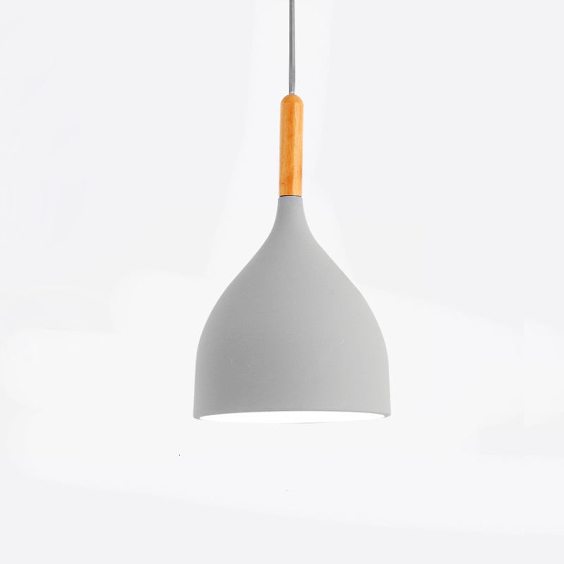 Junips | Talon - Modern Drop-Shaped Wooden Pendant Light Scandinavian Ceiling Light