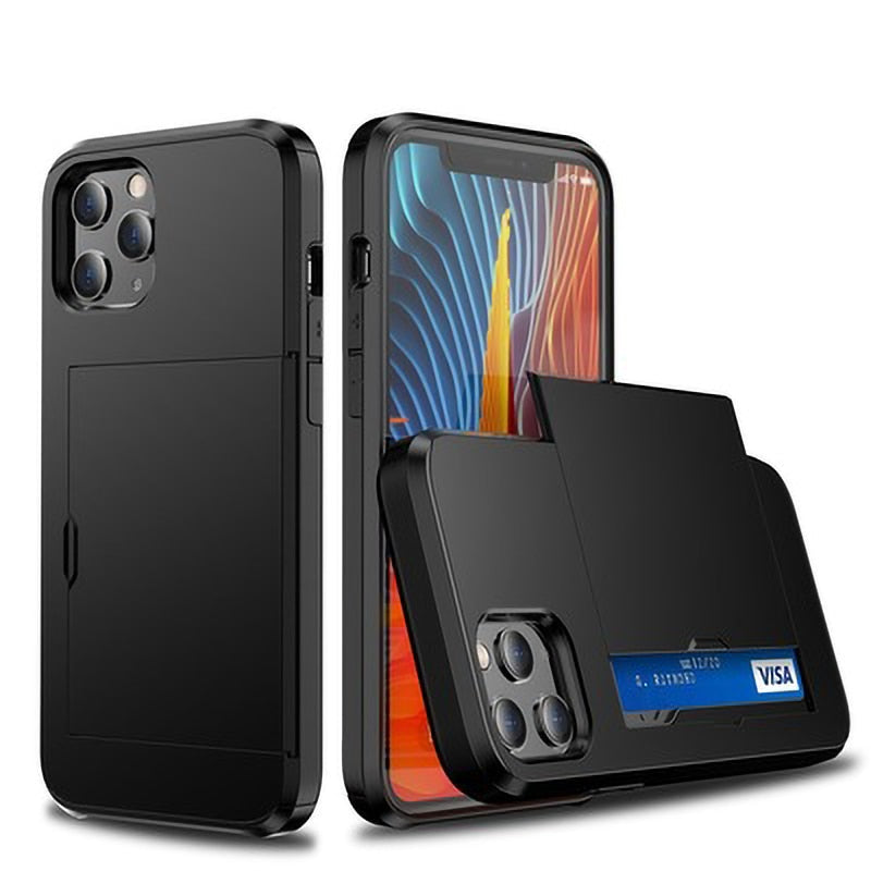 Junips | Business Armor Slide Wallet iPhone Case