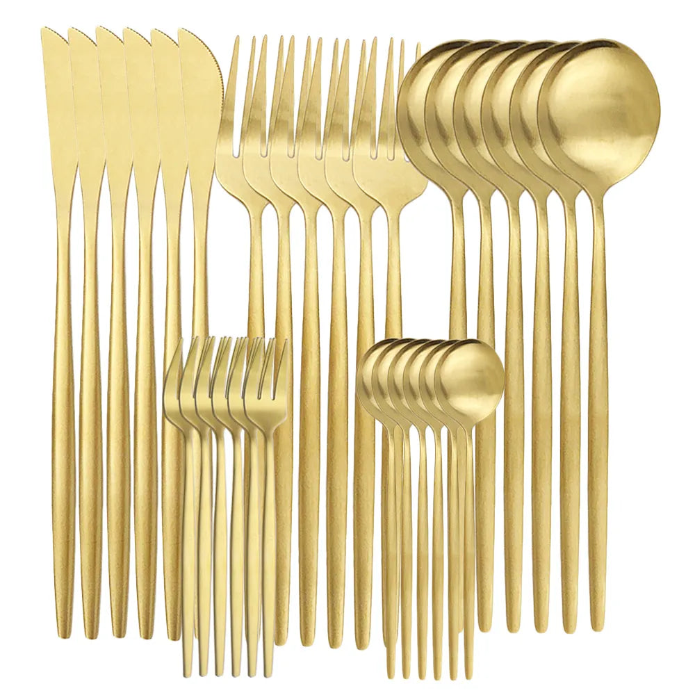 Junips | High-Quality Stainless Steel Cutlery Set for 6 People - Elegant Cutlery Collection