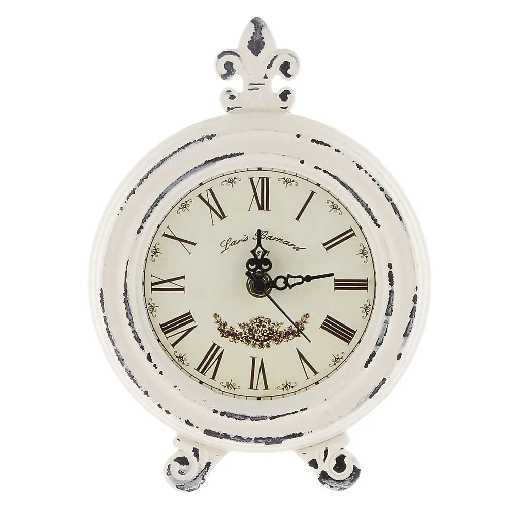 Junips | Vintage Wooden Style Table Clock with Alarm