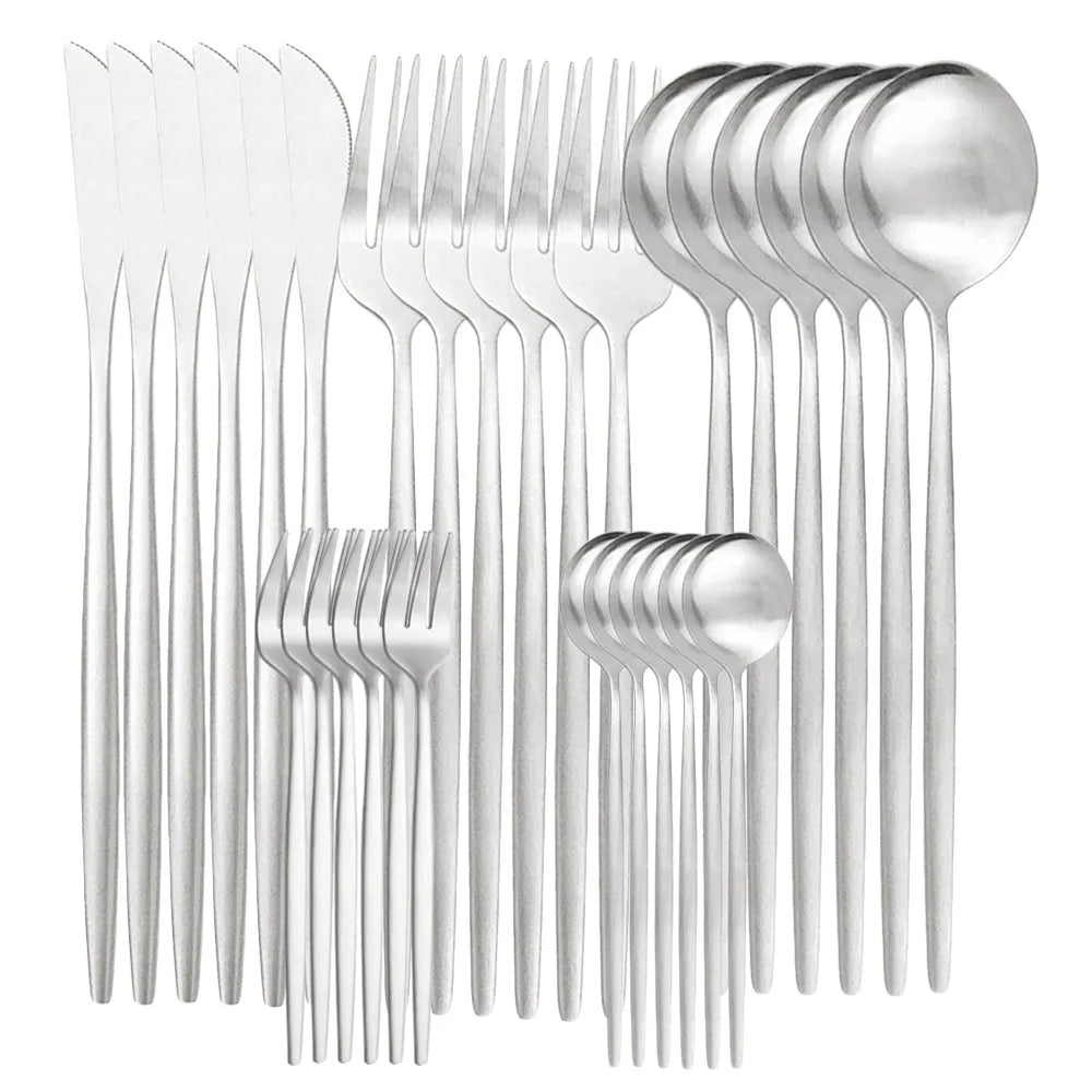 Junips | High-Quality Stainless Steel Cutlery Set for 6 People - Elegant Cutlery Collection