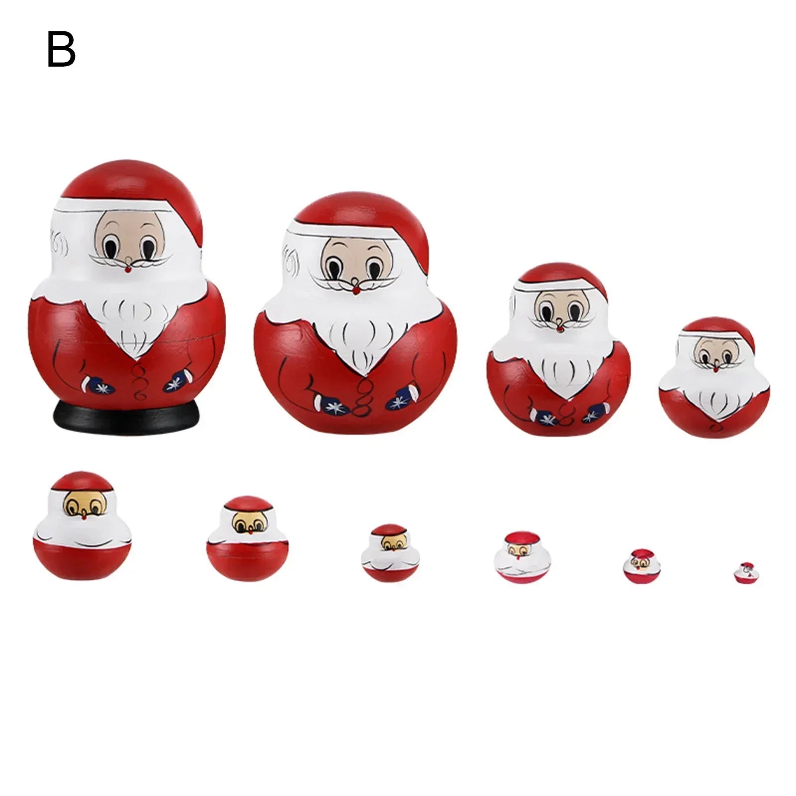Junips | 10 pieces/set wooden Russian matryoshka dolls